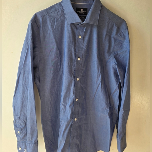 Psycho Bunny Other - psycho Bunny by Robert Godley Men’s Dress Shirt – Slim Fit, Non-Iron, Stretch –